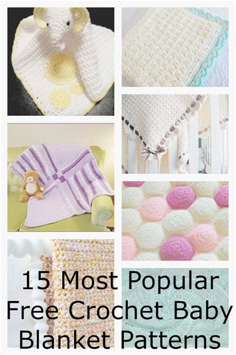 popular  crochet baby blanket patterns crochet patterns   stitches guides