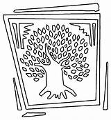 Arbor Coloring Tree Pages Big sketch template