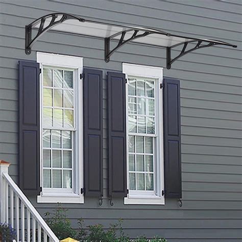 door window outdoor awning polycarbonate patio sun shade cover canopy ebay