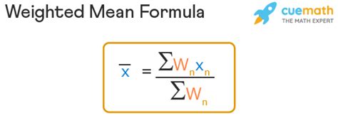 simplified weighted  formula