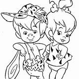 Coloring Pebbles Flintstones Cartoon Bam Pages Bamm Dino Choose Board Kids Coloringsun Printable sketch template