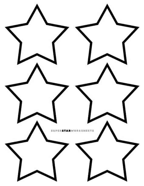 small star templates printable