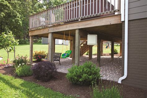 landscaping  elevated deck google search  deck