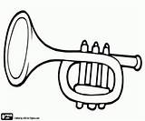 Trompeta Colorear Coloring Trompete Musicales Instrumentos Trumpet Malvorlagen Musikinstrumente Trumpets Instrumenty Lira Maracas Tambor Oncoloring sketch template