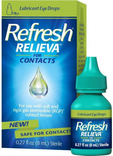 Refresh Relieva Pf Lube Eye Drop 8ml For Contacts For Sale Online Ebay