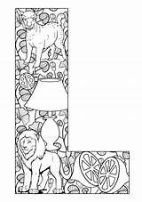 Coloring Alphabet Adult Pages Colouring Adults Getdrawings sketch template