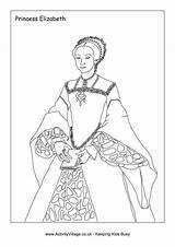 Elizabeth Colouring Pages Coloring Tudor Kings Queens King History Adult Activityvillage Queen Viii Henry Printable Mary Books Choose Board England sketch template