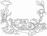 Kikker Frog Kleurplaten Sapo Digi Ranas Frosch Voor Frogs Colouring Colorear Kikkers Ausmalen Sapinho Buch Stempels Kleurplaat Zeichnen Sloot Sheet sketch template
