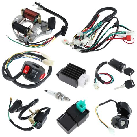 cc cdi wire harness assembly wiring set atv electric quad coolster drop shipping