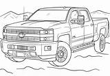 Coloring Pages Chevy Chevrolet Silverado Pickup Trucks Para Printable Lifted 3500hd Country High Raptor Ford Auto Supercoloring Colorear Dibujos Nissan sketch template