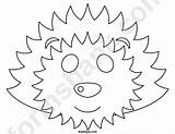 Hedgehog Mask Template Printable Color Masks Coloring Templates Pdf Kids Animal Maskspot Advertisement Choose Board sketch template