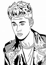 Justin Bieber Coloring Pages Sheets Printable Pop Colouring Star Drawing Cartoon Beiber Print Sabres Popular Enjoy Also They But Getdrawings sketch template