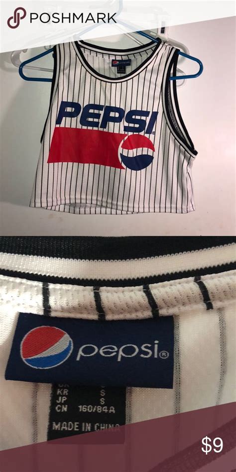 Pepsi Jersey Crop Top Pepsi’s White Jersey Crop Top From Forever 21