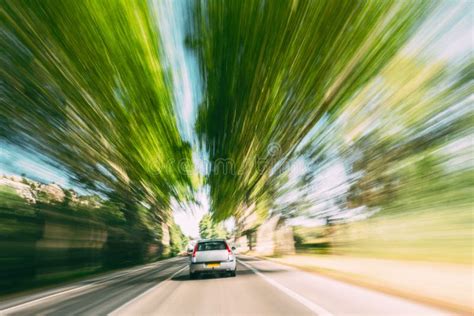 fast  dangerous speeding car   highway country asphalt road