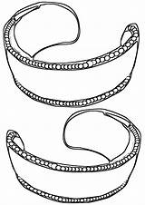 Coloring Bracelet Pages Beads sketch template