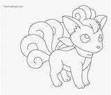 Pokemon Vulpix Coloring Pages Printable Pngitem Popular sketch template