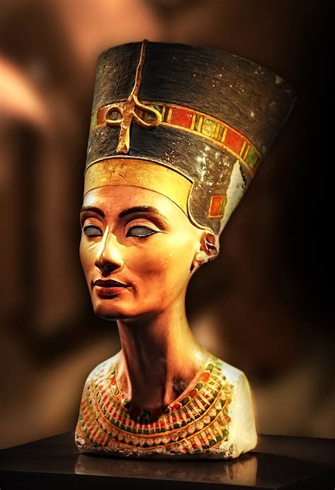 Bust Of Nefertiti 3 300 Year Old Sculpture Of The Great Royal Wife Of