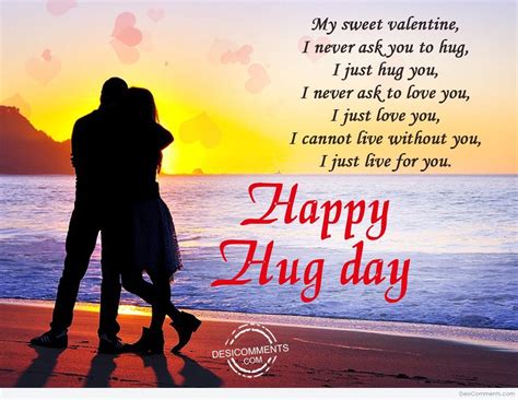 My Sweet Valentine Happy Hug Day