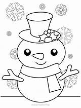 Coloring Snowman Pages Cute Printable Christmas Family Choose Board sketch template