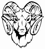 Ram Head Clipart Rams Clip Logo Cliparts Cartoon Draw Animal Sheep High Tattoo School Aries Tattoos Football Highland Horn 2008 sketch template