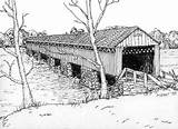 Coloring Pages Adult Covered Bridge Color Adults Landscape Books Scenes Colouring Sheets Template Templates Choose Board sketch template