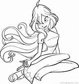 Coloring Pages Winx Club sketch template