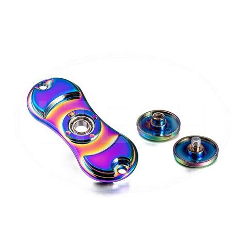 Rainbow Fidget Spinner Metal Multi colour Spinner Trending  