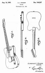 Fender Telecaster sketch template