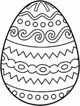 Easter Egg Pages Coloring Pattern Tribal sketch template