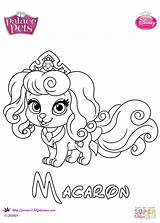 Coloring Macaron Pages Princess sketch template