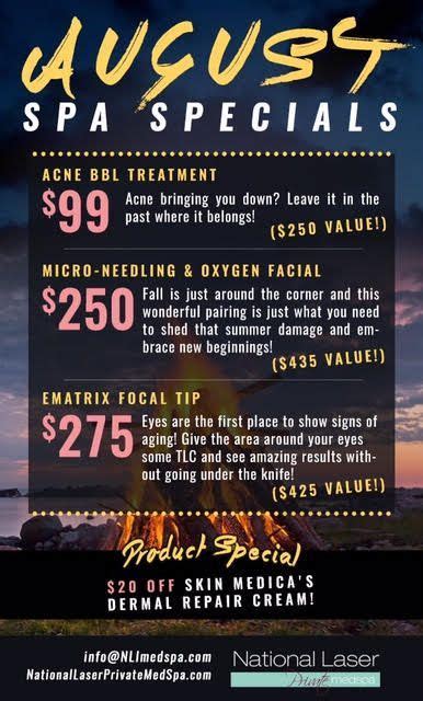fall     corner check   august med spa specials