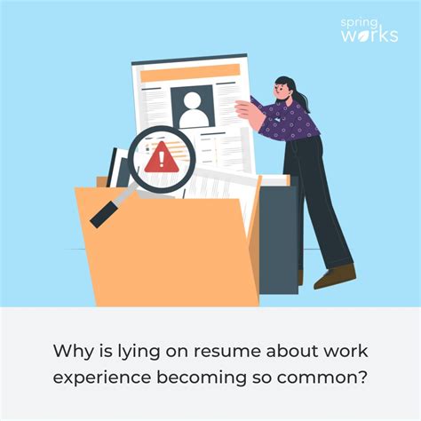 lying  resume  work experience   common