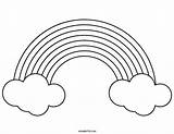 Rainbow Template Coloring Printable Clouds Large Pages Kids Templates Extra Mombrite sketch template