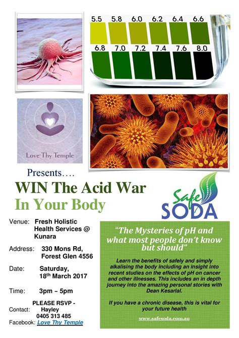 Safe Soda Presentation Flyer Fresh Holistic Health