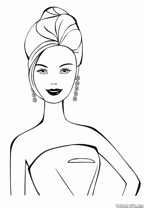 Coloring Page Barbie