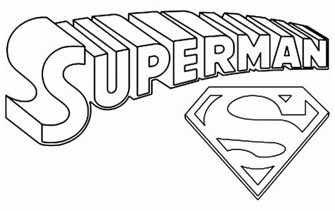 superman logo coloring pages coloring home