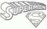 Coloring Superman Logo Pages Popular sketch template