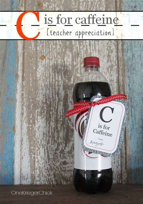 caffeine teacher appreciation   printable teacher