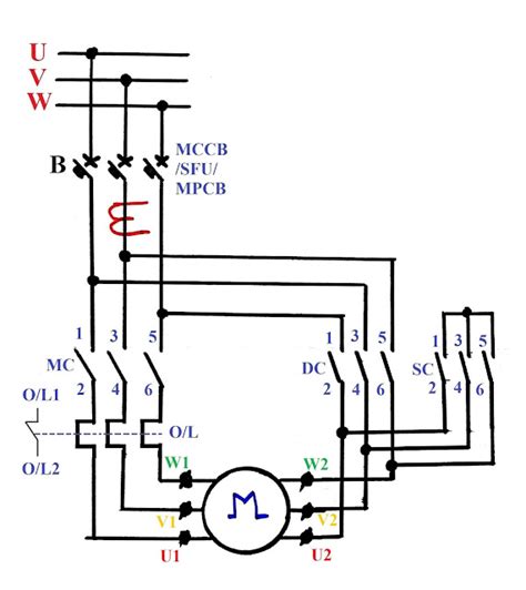 star delta starter wiring diagram