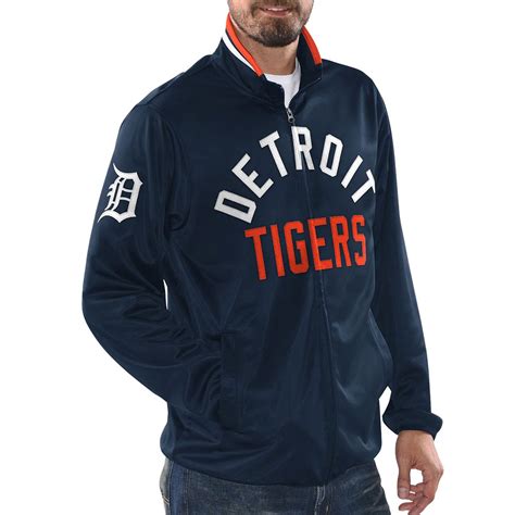 polyester detroit tigers track jacket jackets masters
