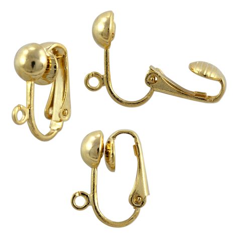 clip  earring xmm gold plated earring findings  sale