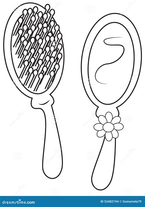 hair brush coloring page coloring pages