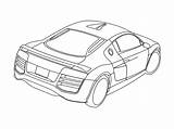 Audi R8 Pages Deviantart Sketch Colouring sketch template