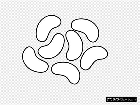 jelly bean outline clipart   cliparts  images