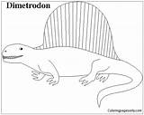 Dimetrodon Dinosaur sketch template