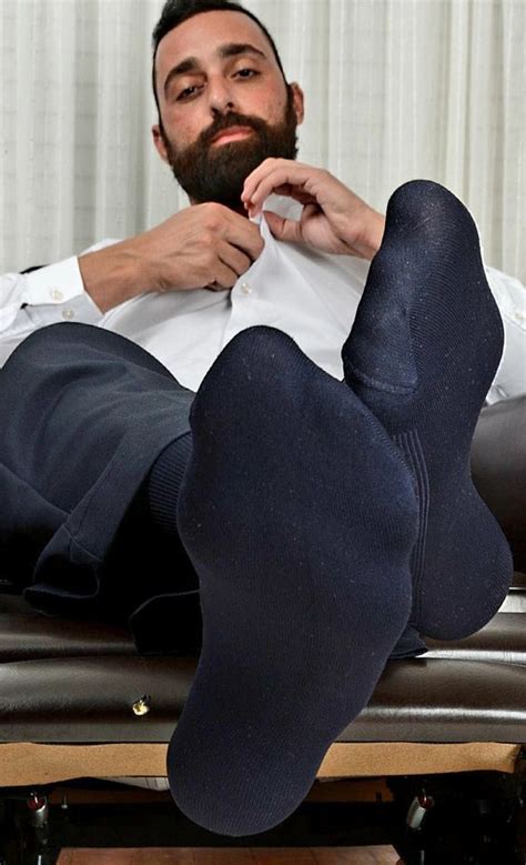 pin on guys relaxing in socks