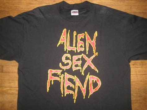 vintage 1990 s alien sex fiend t shirt metal goth industrial