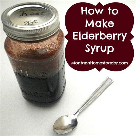 homemade elderberry syrup montana homesteader natural cold remedies homemade