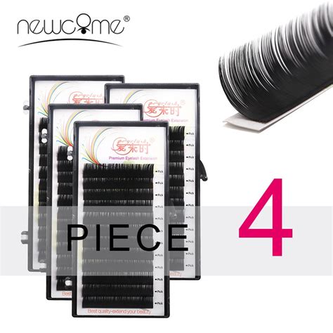 newcome luxury 4 trays individual eyelash extensions 0 05 thickness b c