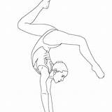 Gymnastics Sheets sketch template